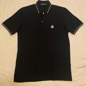 Black Dolce & Gabbana polo shirt. Size 3XL